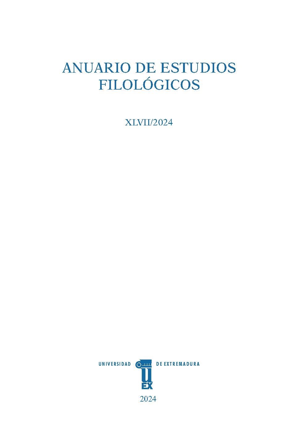 					Ver Vol. 47 (2024): Anuario de Estudios Filológicos
				