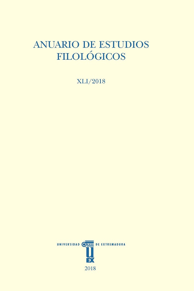 					Ver Vol. 41 (2018): Anuario de Estudios Filológicos
				